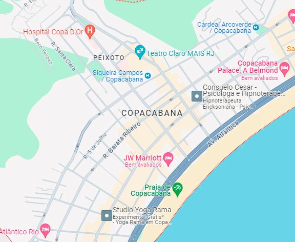 Mapa local empresa Copacabana